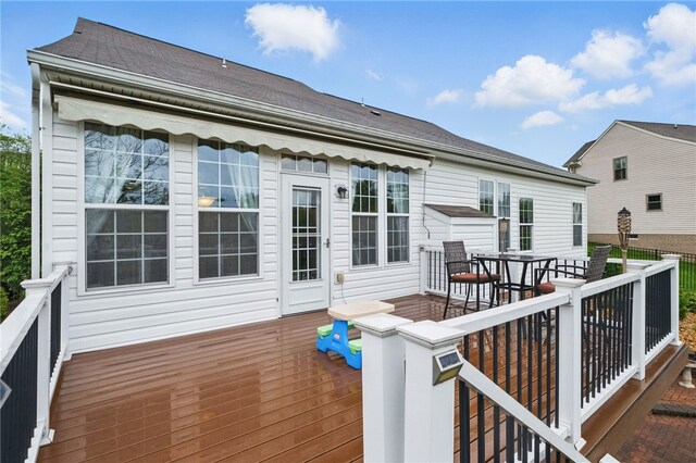 1148 Camarta Dr, Baldwin Boro, PA 15227 - wooden deck with outdoor dining area