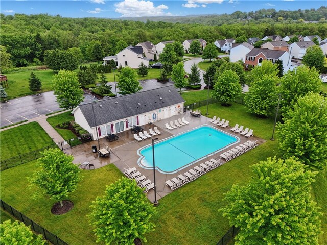 1148 Camarta Dr, Baldwin Boro, PA 15227 - drone / aerial view of a pool area