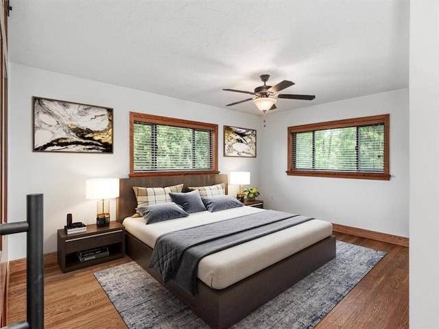 330 Center Grange Rd, Center Twp Bea, PA 15061 - bedroom featuring light wood-type flooring, baseboards, and a ceiling fan