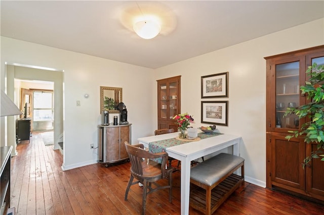 4123 Foster St, Lawrenceville, PA 15201 - dining area with dark wood-style flooring and baseboards