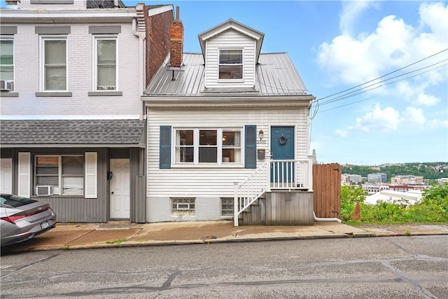 2511 Mission St, South Side, PA 15203 - multi unit property featuring a chimney and metal roof