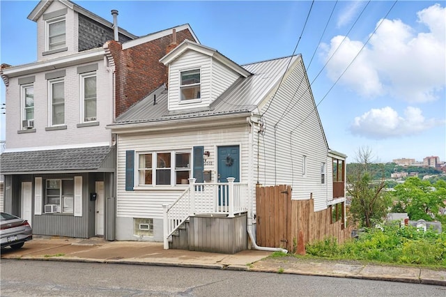2511 Mission St, South Side, PA 15203 - view of front of home with cooling unit