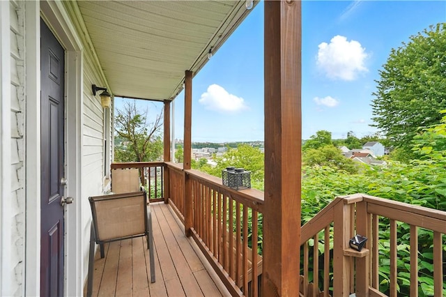 2511 Mission St, South Side, PA 15203 - view of wooden terrace