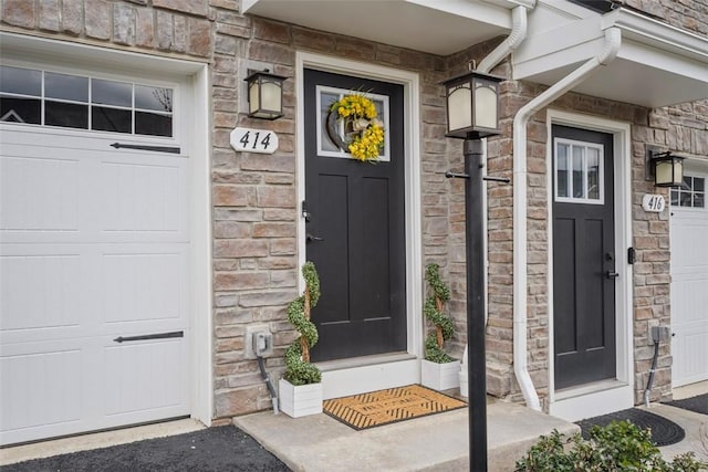 414 Greenwood Dr, North Strabane, PA 15317 - property entrance with stone siding