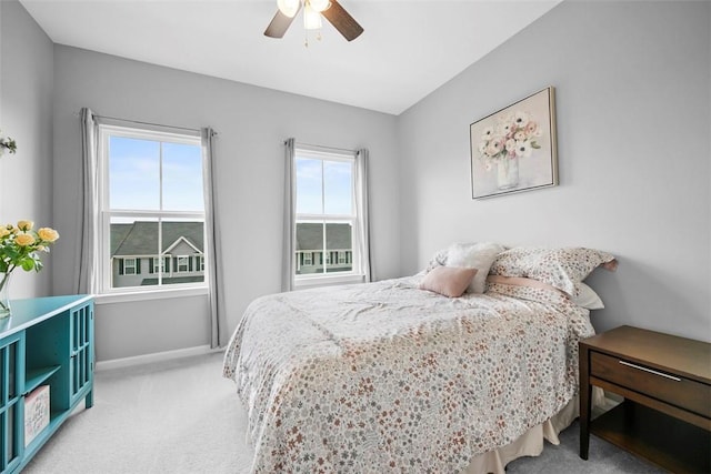 414 Greenwood Dr, North Strabane, PA 15317 - carpeted bedroom featuring baseboards and ceiling fan