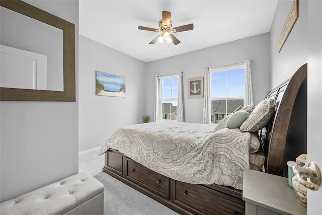 414 Greenwood Dr, North Strabane, PA 15317 - carpeted bedroom with baseboards and ceiling fan