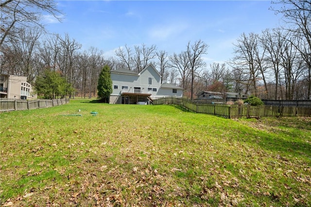 136 Wiegand Dr, Cranberry Twp, PA 16066 - fenced backyard featuring stairs and a deck