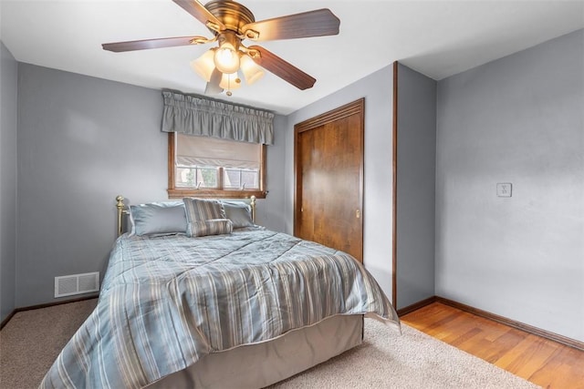 645 Dewalt Dr, Baldwin Twp, PA 15234 - carpeted bedroom featuring a closet, baseboards, and a ceiling fan