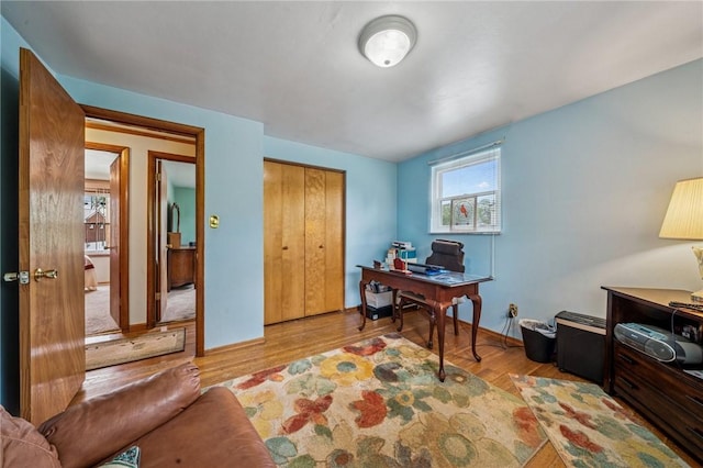 422 Mower Dr, Plum Boro, PA 15239 - office space featuring wood finished floors and baseboards
