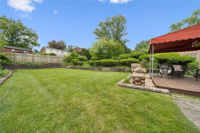 422 Mower Dr, Plum Boro, PA 15239 - view of yard with a wooden deck