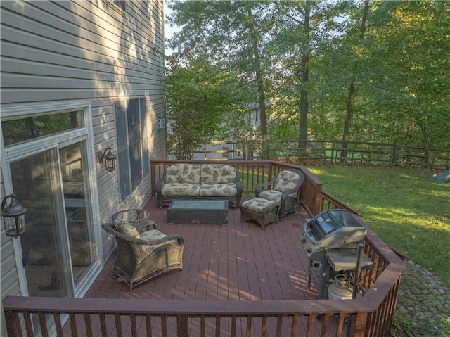 122 Hunter Dr, Cranberry Twp, PA 16066 - wooden deck featuring outdoor lounge area
