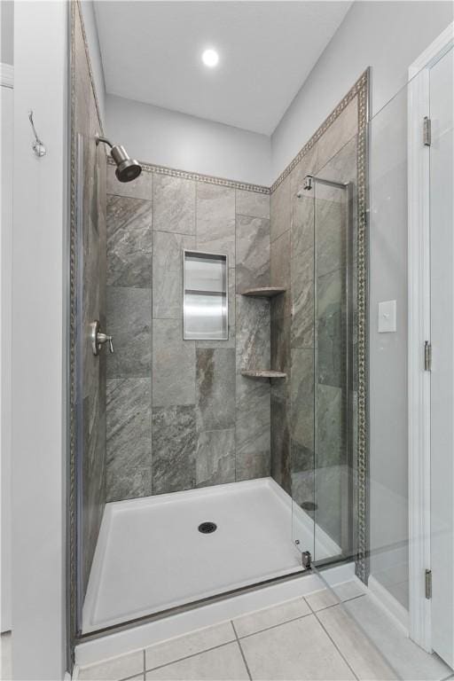 122 Hunter Dr, Cranberry Twp, PA 16066 - full bath with a shower stall and tile patterned flooring