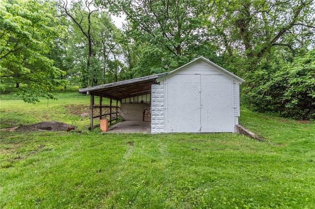 240 Connellsville St, Dunbar, PA 15431 - view of pole building with a lawn