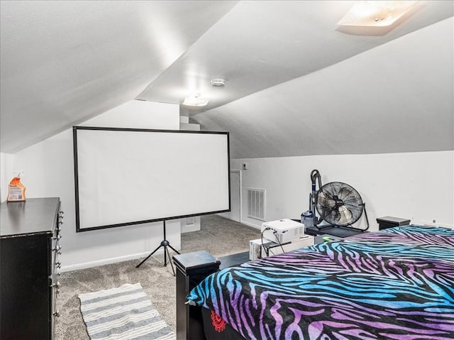 7641 Big Beaver Blvd, Big Beaver, PA 16157 - carpeted cinema room featuring vaulted ceiling and baseboards