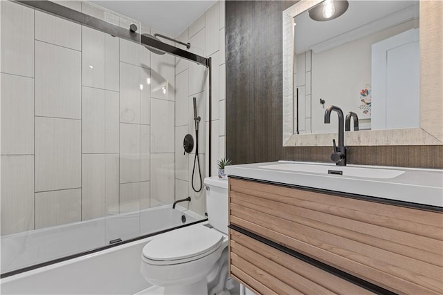22 Green Crescent Dr, South Strabane, PA 15301 - full bath featuring toilet, bath / shower combo with glass door, and vanity