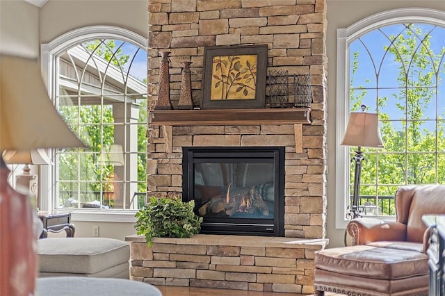 317 Buckingham Dr, Peters Twp, PA 15367 - living room with plenty of natural light and a fireplace
