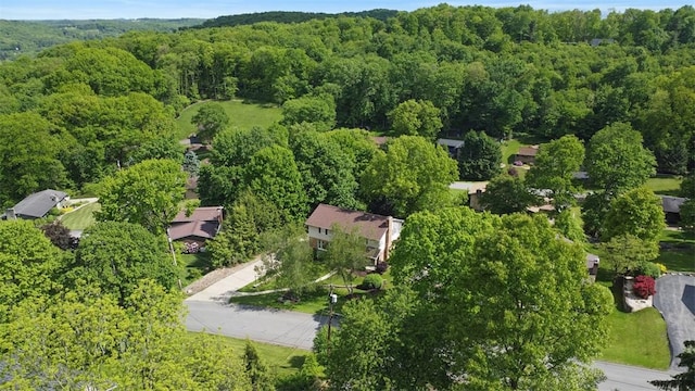 240 La Ray Dr, Center Twp But, PA 16001 - aerial view of property and surrounding area with a heavily wooded area