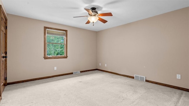 240 La Ray Dr, Center Twp But, PA 16001 - unfurnished room with ceiling fan, light colored carpet, and baseboards