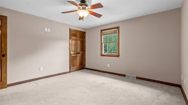 240 La Ray Dr, Center Twp But, PA 16001 - unfurnished bedroom featuring light carpet, baseboards, and ceiling fan