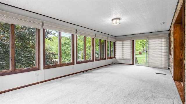 240 La Ray Dr, Center Twp But, PA 16001 - unfurnished sunroom featuring carpet flooring and baseboards
