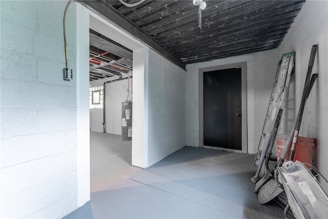100 Old Legionville Rd, Economy, PA 15005 - basement featuring water heater and concrete block wall
