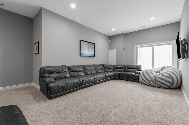 197 Wellington Cir, Peters Twp, PA 15317 - carpeted living area featuring recessed lighting and baseboards