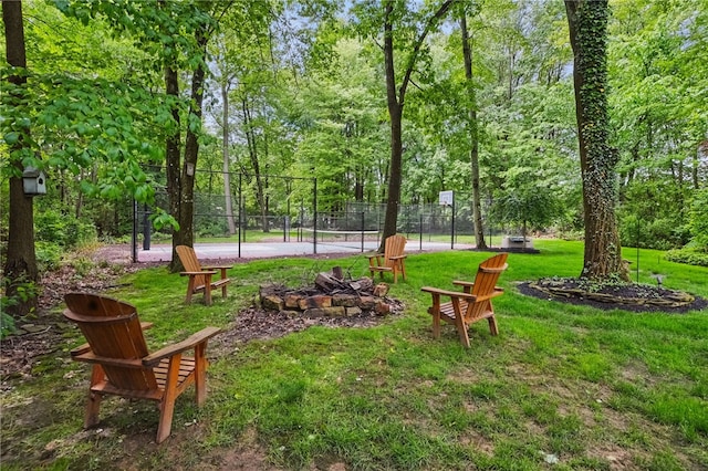150 Greenfield Rd, Neshannock Twp, PA 16105 - view of yard featuring a fire pit