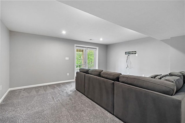 3017 Pelican Dr, Middlesex Twp, PA 16059 - carpeted living room featuring baseboards and recessed lighting