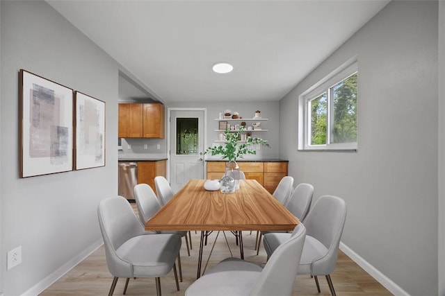 303 Rickey Dr, Monroeville, PA 15146 - dining space featuring baseboards and light wood-style floors