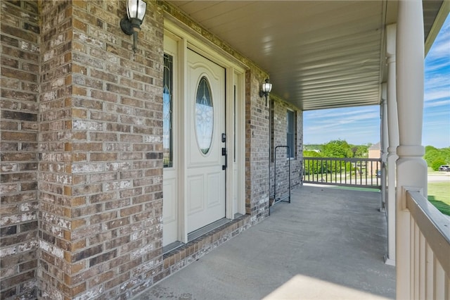 3405 Grandview Rd, Perry Twp Law, PA 16117 - doorway to property with a porch and brick siding
