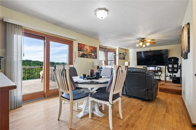 3405 Grandview Rd, Perry Twp Law, PA 16117 - dining space with a ceiling fan and light wood finished floors