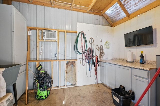 3405 Grandview Rd, Perry Twp Law, PA 16117 - horse barn featuring an AC wall unit