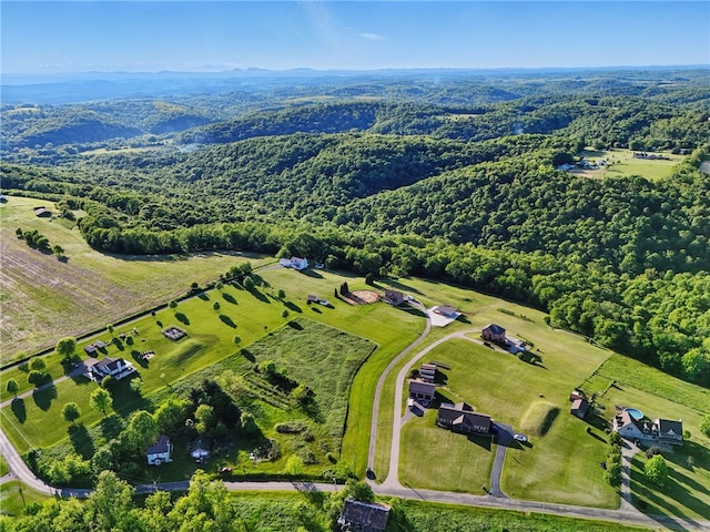 3405 Grandview Rd, Perry Twp Law, PA 16117 - aerial view of property and surrounding area featuring a heavily wooded area
