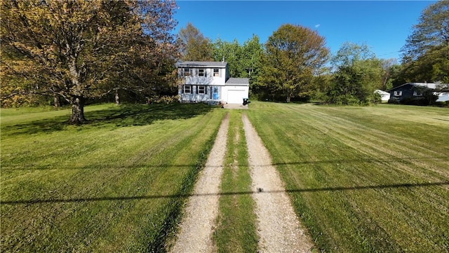 395 Dermond Rd, Hermitage, PA 16148 - view of green lawn with dirt driveway