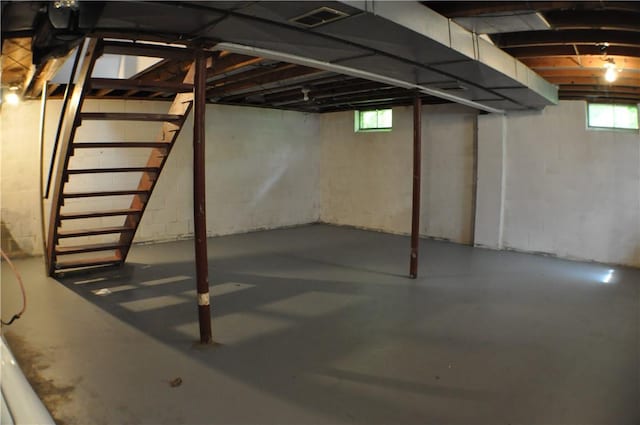 395 Dermond Rd, Hermitage, PA 16148 - below grade area featuring stairs