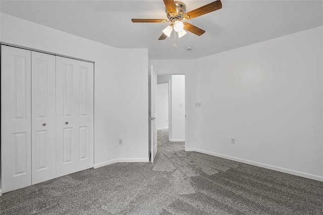 153 Birchwood Way, Irwin, PA 15642 - unfurnished bedroom with carpet flooring, a closet, baseboards, and ceiling fan