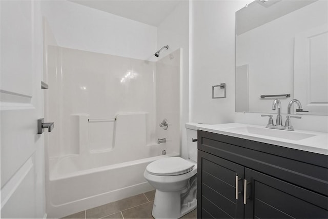 153 Birchwood Way, Irwin, PA 15642 - full bath with tile patterned flooring, vanity, toilet, and  shower combination