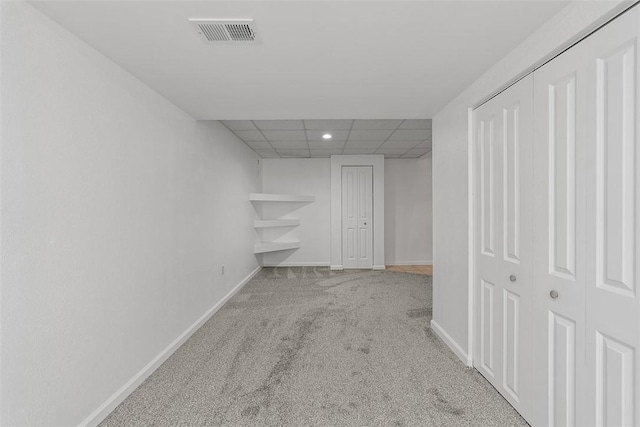 153 Birchwood Way, Irwin, PA 15642 - hall with carpet flooring, baseboards, recessed lighting, and a drop ceiling