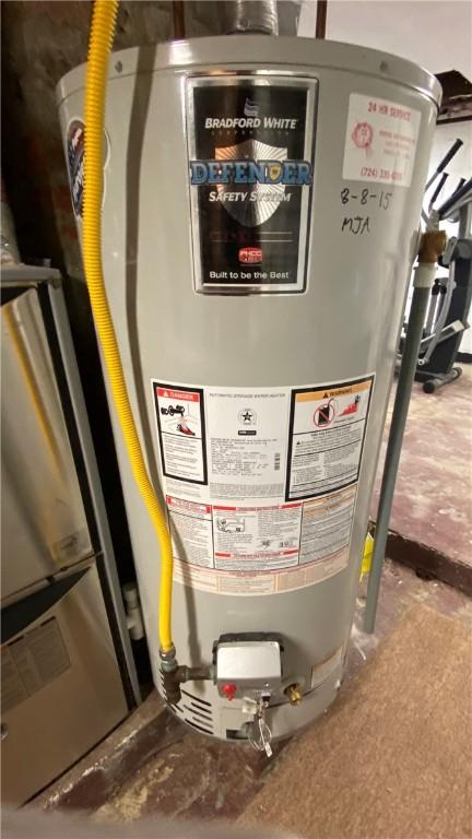 1303 Forest Ave, New Kensington, PA 15068 - utilities featuring water heater