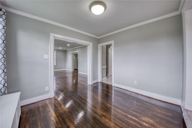 1204 Cambridge St, Natrona Hts/Harrison Twp, PA 15065 - unfurnished room featuring hardwood / wood-style flooring, ornamental molding, and baseboards