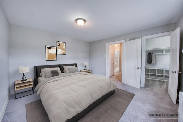 1204 Cambridge St, Natrona Hts/Harrison Twp, PA 15065 - bedroom with carpet floors, baseboards, a walk in closet, and a closet