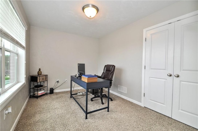 1624 Windsor Rd, North Huntingdon, PA 15642 - home office with carpet flooring and baseboards