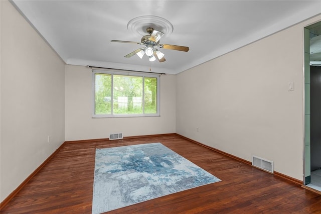 1105 Greentree Rd, Green Tree, PA 15220 - spare room with ceiling fan, baseboards, and wood finished floors