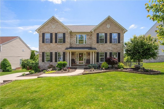 5121 Forest Ridge Dr, South Fayette, PA 15057 - view of front of property featuring a front lawn and brick siding