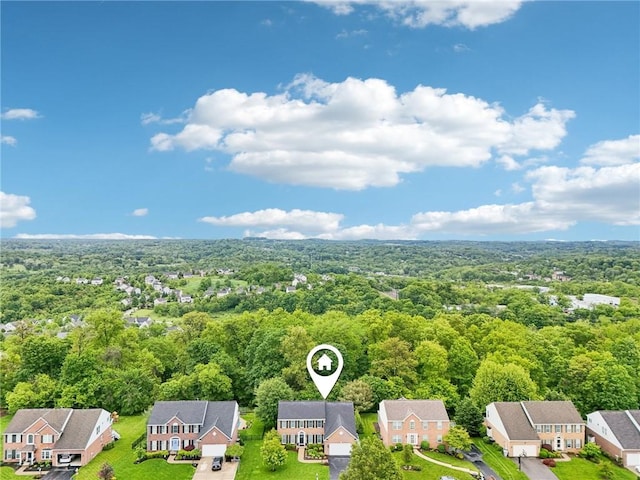 319 Buffalo Ridge Rd, Peters Twp, PA 15317 - aerial view of residential area with a forest