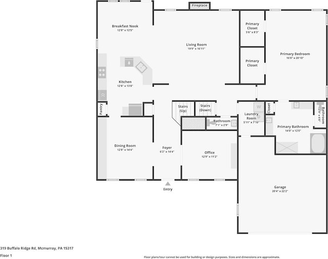 319 Buffalo Ridge Rd, Peters Twp, PA 15317 - property floor plan