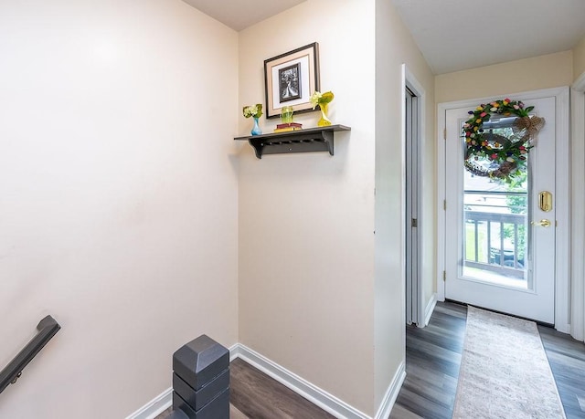 1099 Riverside Dr Unit H, Bridgewater, PA 15009 - doorway with wood finished floors and baseboards