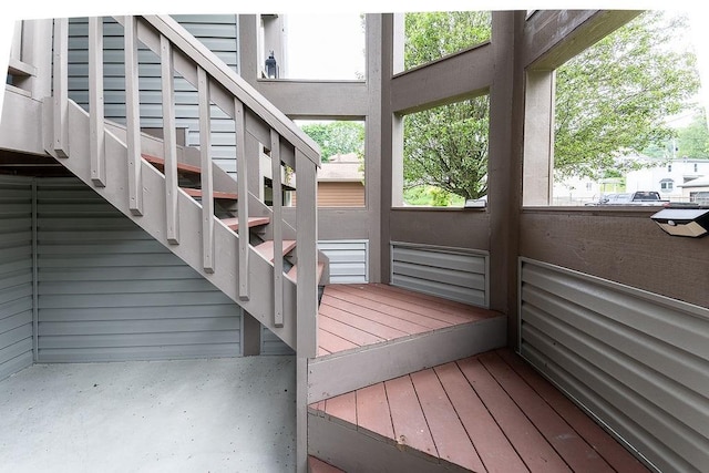 1099 Riverside Dr Unit H, Bridgewater, PA 15009 - deck featuring stairs