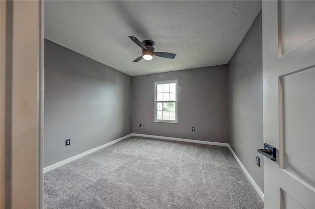 8 Pony Ct, Findlay Twp, PA 15126 - carpeted spare room with ceiling fan, baseboards, and a textured ceiling