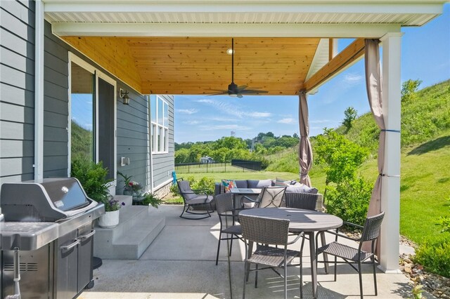 1340 Diamond Ct, Upper St Clair, PA 15241 - view of patio / terrace with a grill and outdoor dining area